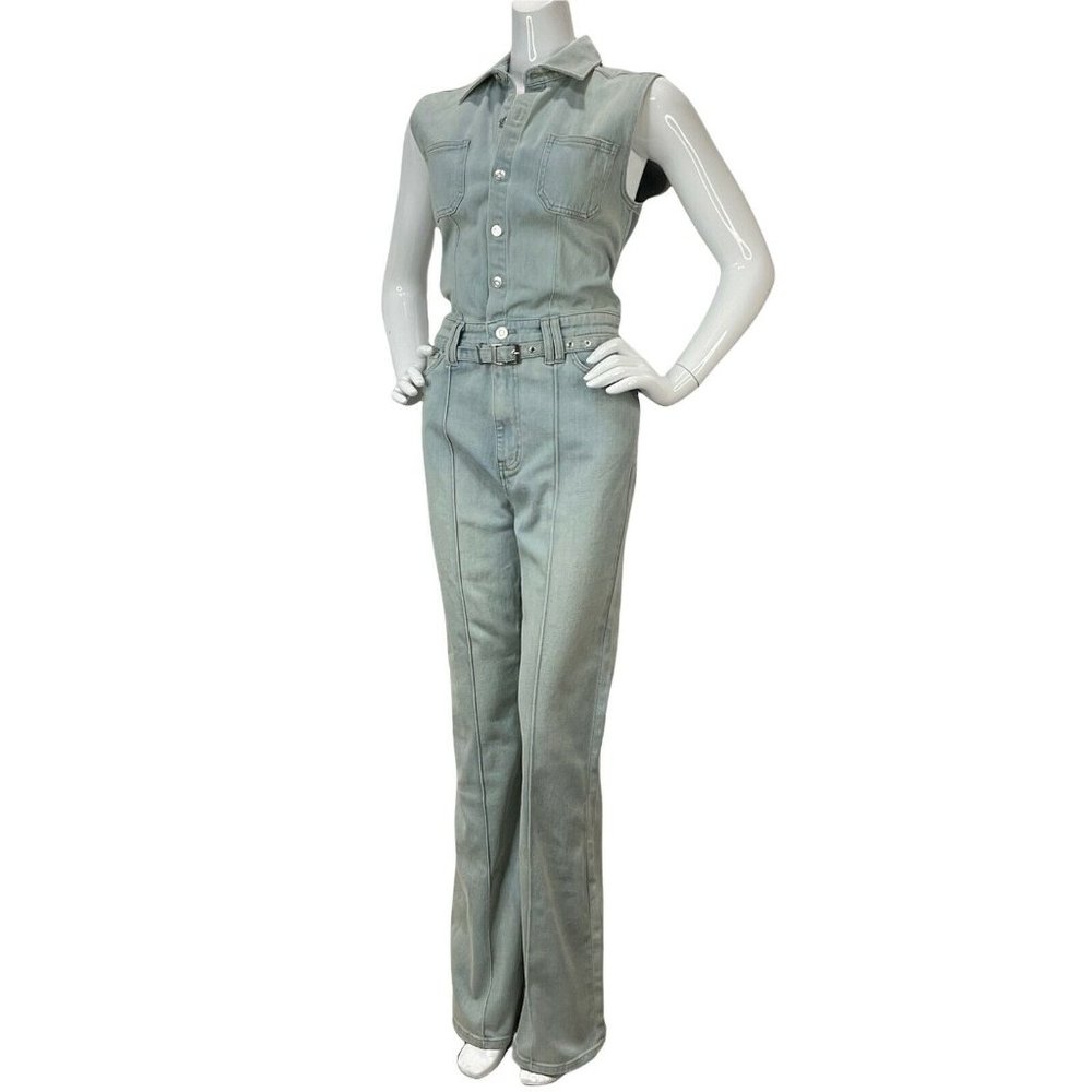 Current Elliot Jumpsuit Womens Sz 3 The Zenith Denim Wide Leg Lightwash Nwt $368